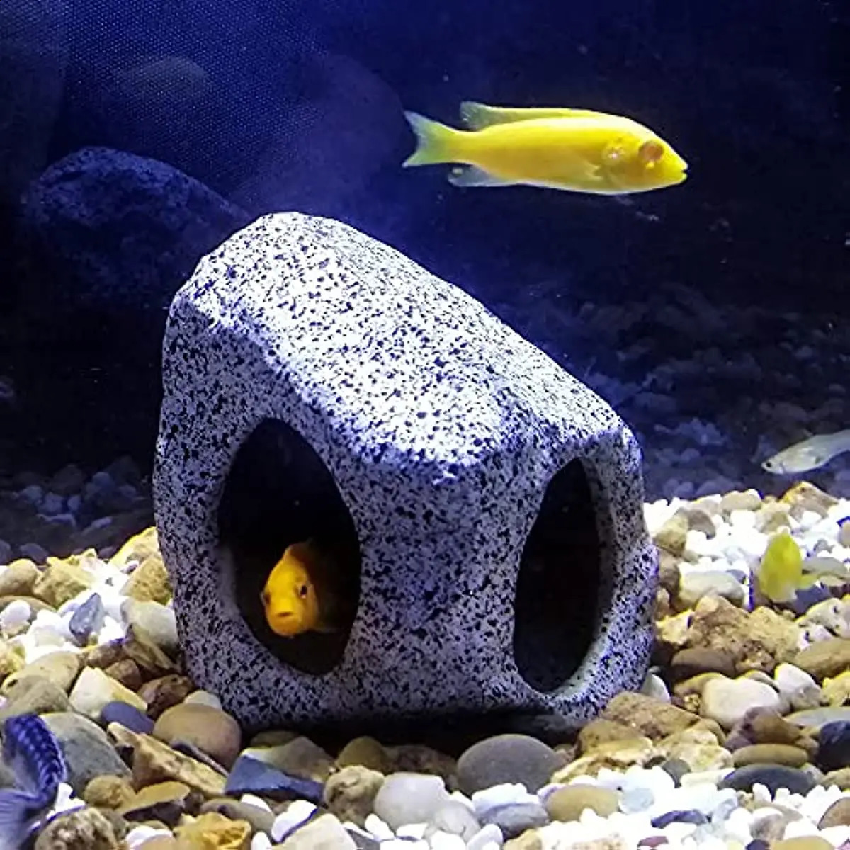 Aquarium Hideaway Rock Cave For Aquatic Pets To Breed Play And Rest Fish Tank Ornaments Decor Stone 240723