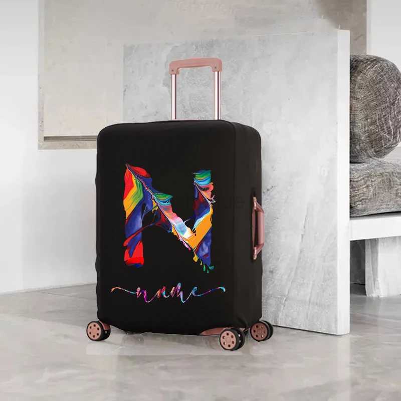 Customized Colorf Color Letter Luggage Cover Protective Cover Dust-proof Thicker Elastic Apply To 18-32 Travel AccessoriesXJ240723