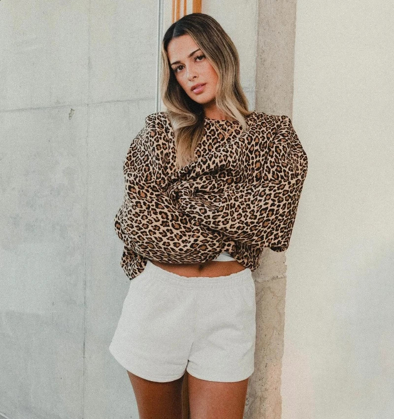 Y2K zip up Hoodie streetwear Leopard print Pattern Harajuku Oversized hoodie Fashion Men women Gothic Hip Hop Casual Sweatshirt 240715