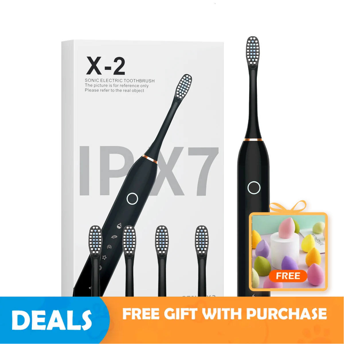 Intelligent sonic electric toothbrush, adult rechargeable fully automatic whitening and teeth cleaning device for students, men F618-10