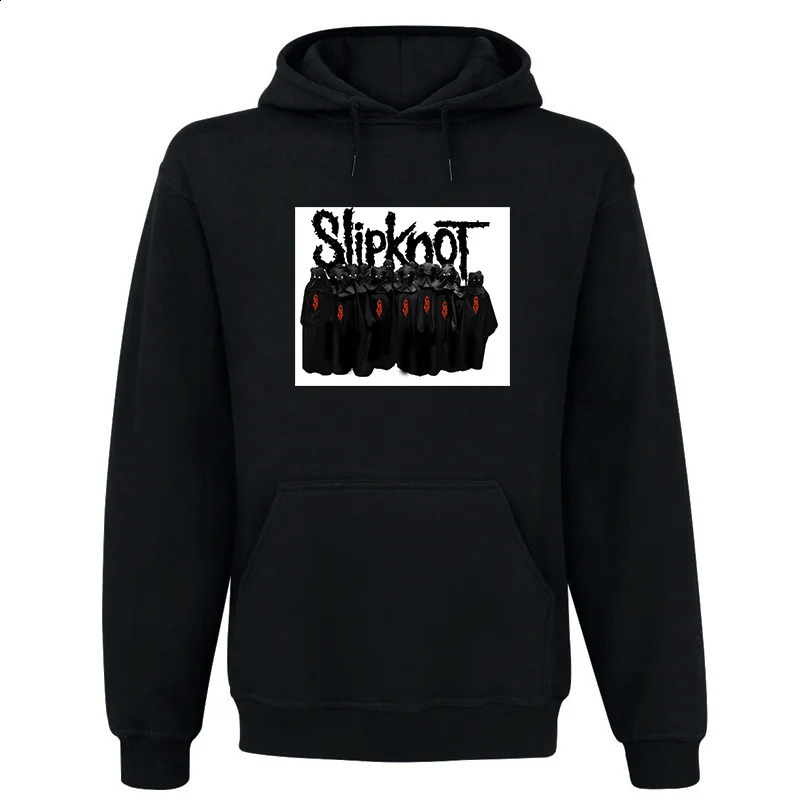 Mens Fashion Hoodie Slipknos Heavy Metal Y2k Retro Hip Hop Harajuku Street Clothing Oversized Sweatshirt 240722
