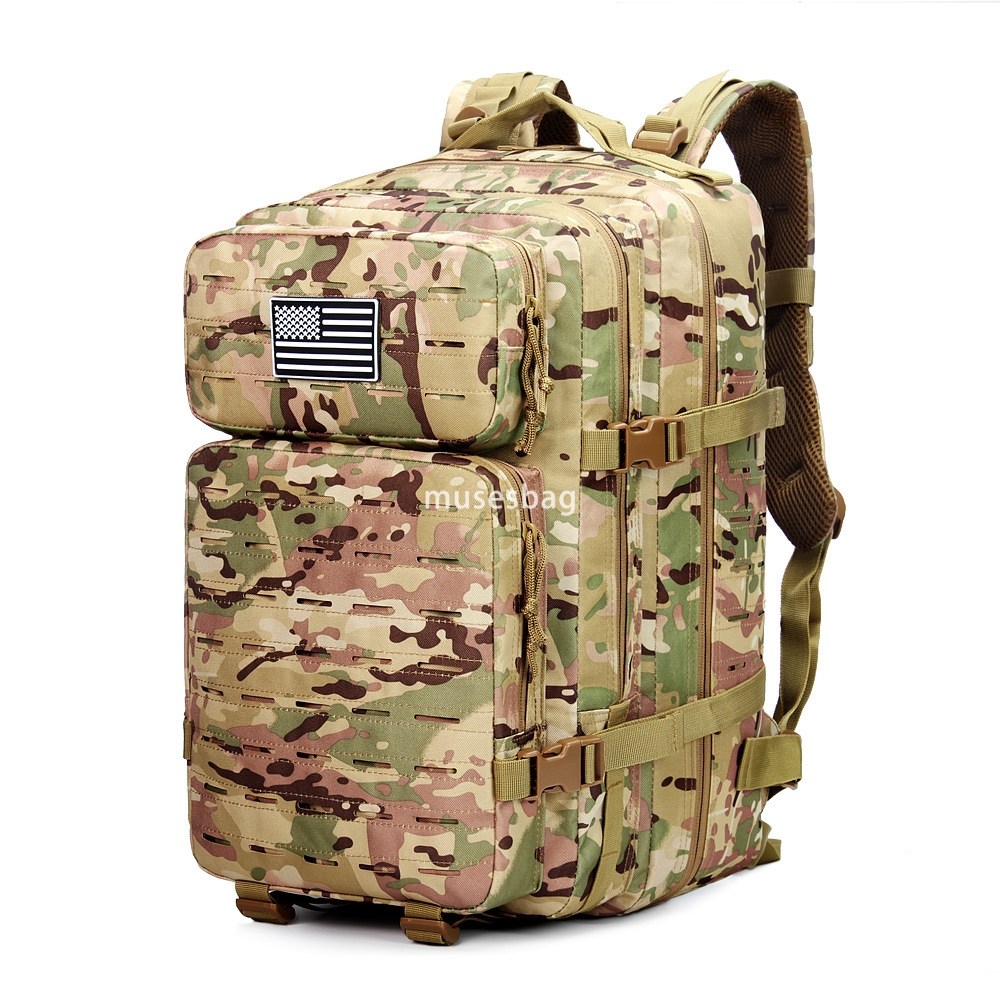 Outdoor army camouflage backpack special war multi-functional large capacity men's mountaineering sports travel camping tactical backpack