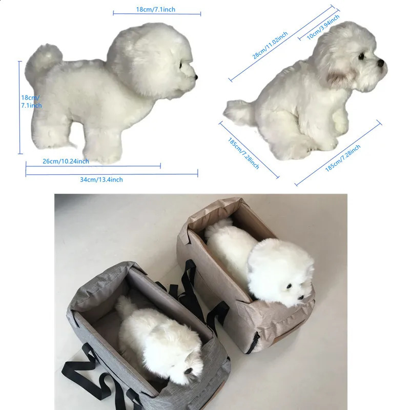 42X22X23cm Portable Pet Elevated Car Seat For Armrest for Small Cat Waterproof Dog Safety Travel Bag