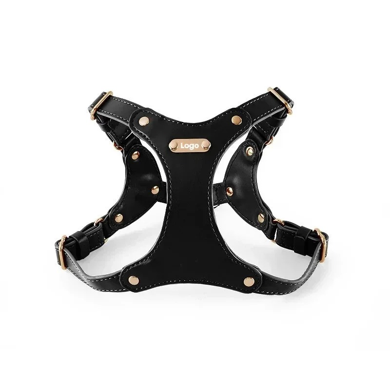 free shipping Pet Soft Leather Chest Strap Traction Rope Set Chain Outdoors Walking Vest Harness Small Medium Dog Supplies 06B Free shi
