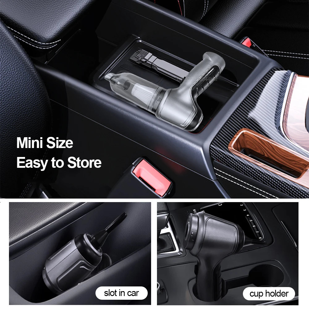 Car Vacuum Cleaner 95000PA Strong Suction Handheld Wireless Vacuum Cleaner Blower 2 in 1 Portable Vacuum Cleaner For Car Home 240724