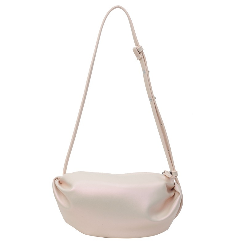 Single shoulder Korean version pleated cloud silver niche design backpack large capacity commuting casual versatile bag for women H724#22 ddmy 70f8