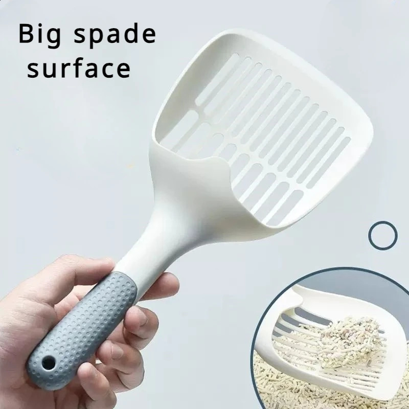 Cat Litter Scoop Plastic Cat Litter Shovel With Base Self Cleaning Cat Litter Shovel Kitten Toilet Clean Tools Pet Poop Shovel 240723
