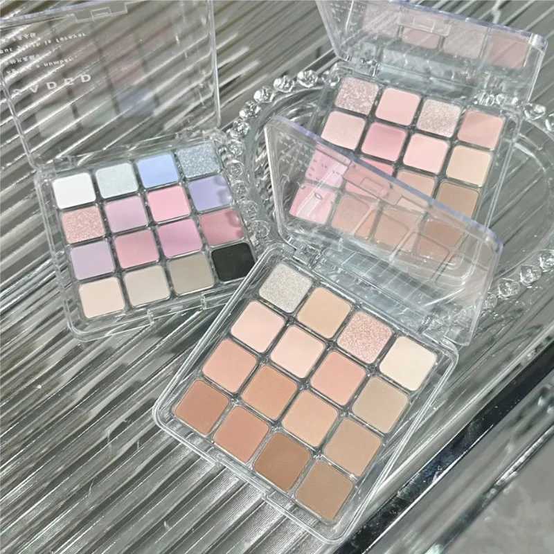 Pearl Glitter eye shadow Palette Matte Blue Pink Charming Korean eye shadow Makeup Palette 16 Color Lasting Glitter eye shadow Pigment CosmeticsW24073