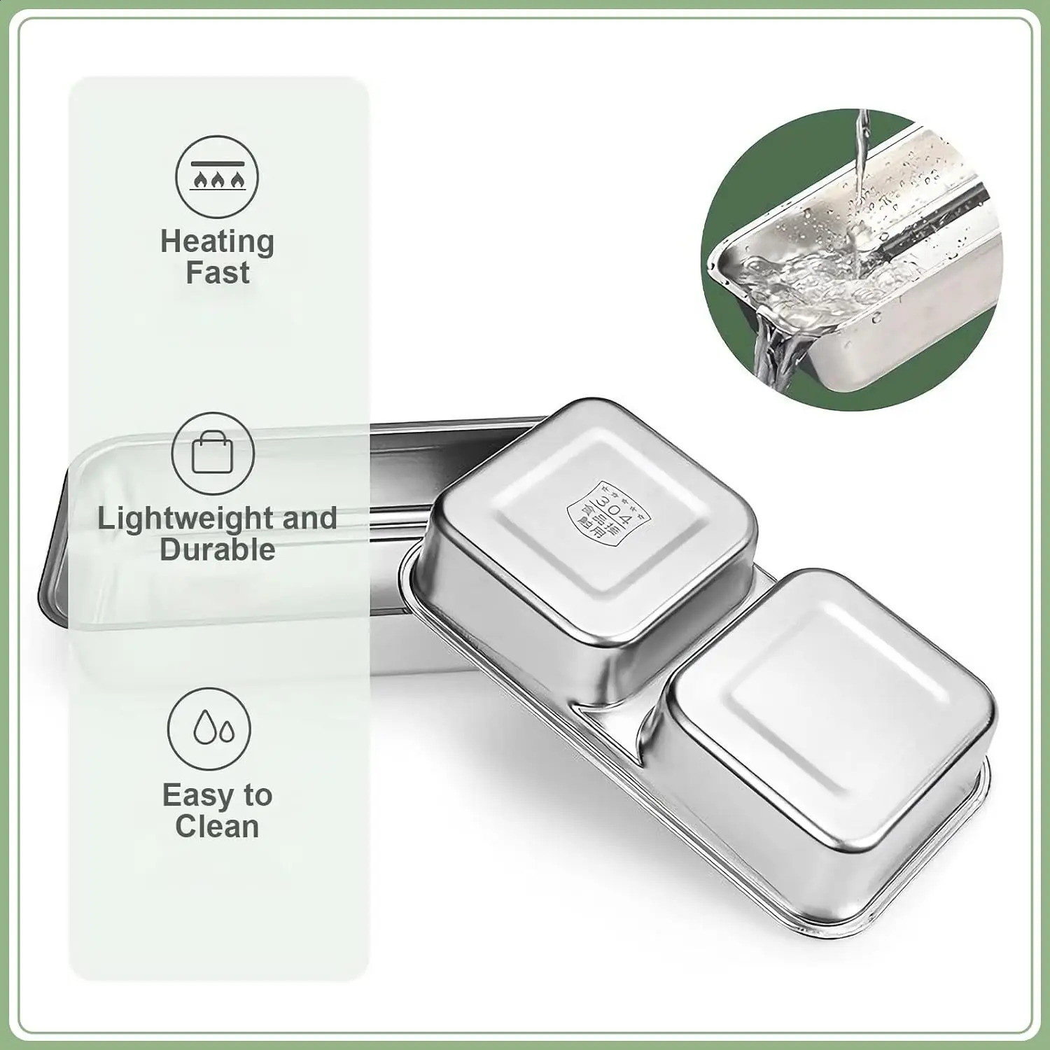 Self Cooking Electric Lunch Box Portable Food Warmer for OntheGoRice Cooker 2 Layers 800ML Heated Home Office 240716