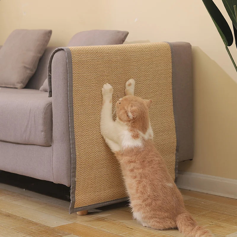 Anti Sofa Protection Artifact Scratch Board Pad Paws Sharpen Mats Send Nail Fixed Cat Toys 240723
