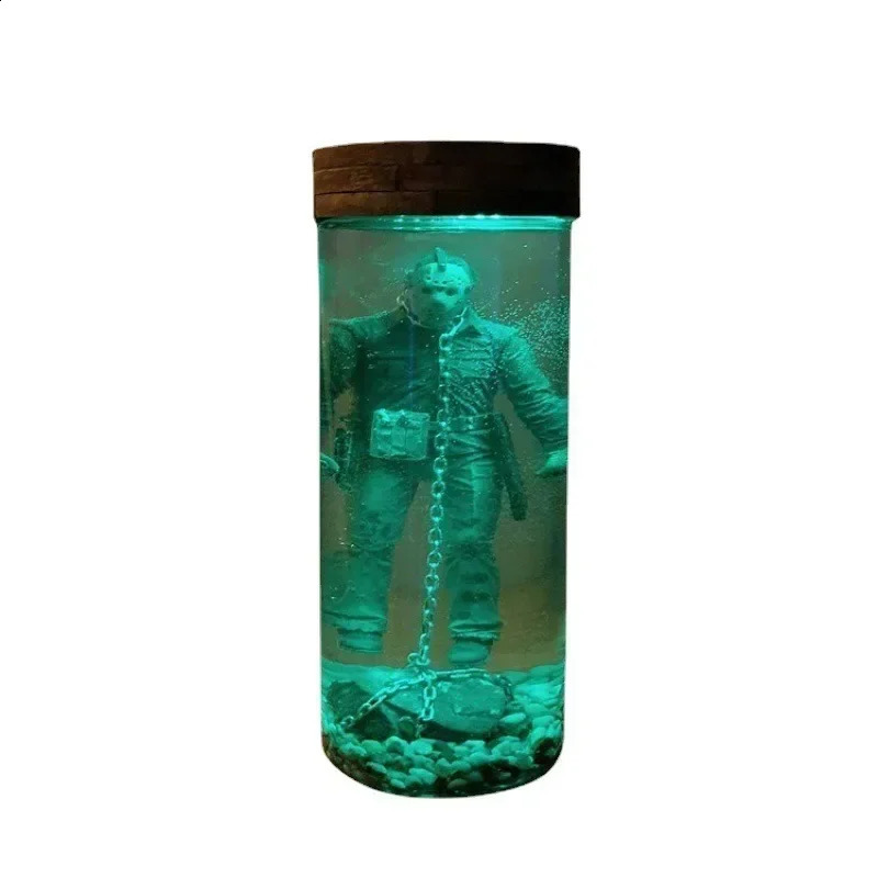 Jason Voorhees Collector Water Lamp Friday The 13th Part 6 Jason Lives Horror Figurine Halloween Souvenir Night Light Home Decor 240718