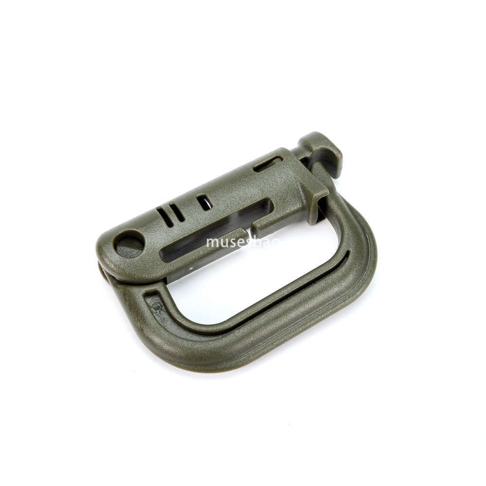 Wholesale luggage accessories plastic D-shaped switch lock outdoor plastic buckle