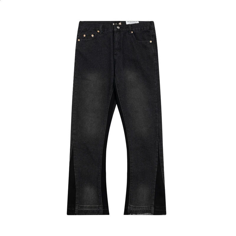 Color Match Ripped Hole Pantalones Hombre Baggy Jeans for Men and Women Washed Streetwear Casual Y2k Denim Trousers Oversized 240816