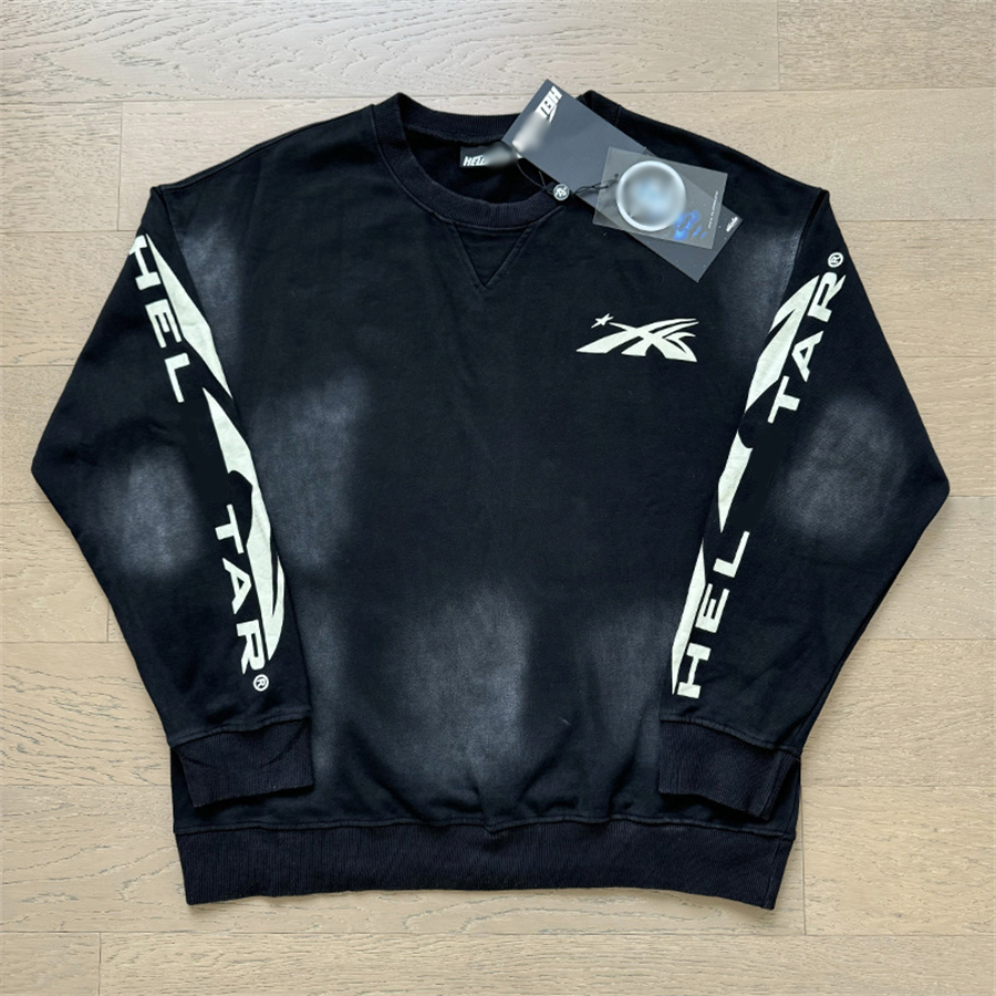 Hello Star Mens Hooded Sweatshirt Designer Vintage Washed Long Sleeve Shirts American Style Retro Graphic Hoodie Womens Sweatpants Helllies Starly Hoodie 619