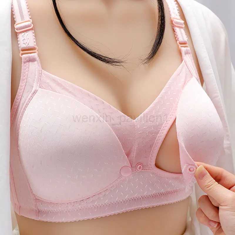 Plus Size Breastfeeding Maternity Nursing Bra Feeding Underwear For Pregnant Women Silk BraXJ240724