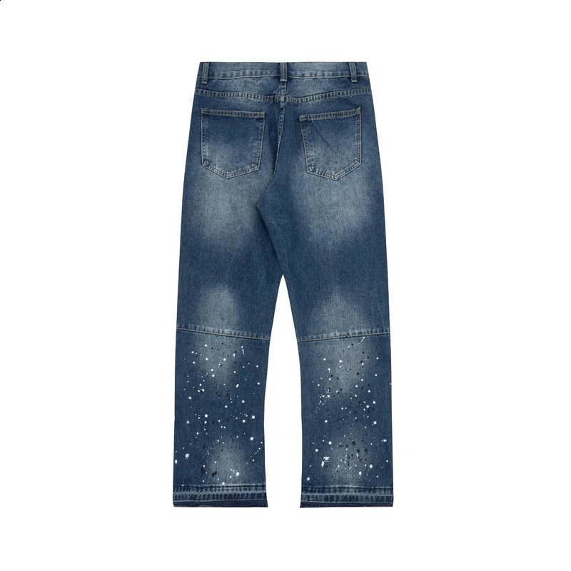 Color Match Ripped Hole Pantalones Hombre Baggy Jeans for Men and Women Washed Streetwear Casual Y2k Denim Trousers Oversized 240816