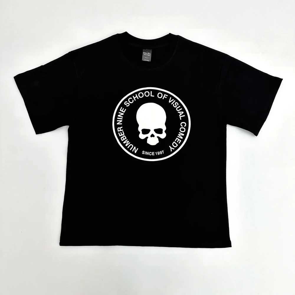 Men's T-Shirts New 2023 Men Number Nine N9 Classic Skull Head T Shirts T-Shirt Hip Hop Skateboard Street Cotton T-Shirts Tee Top US Size #209 Q240723