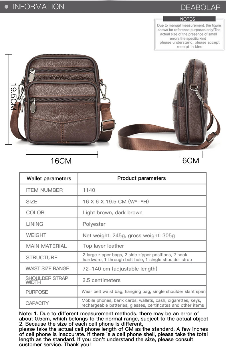 Mens Genuine Leather Crossbody Bag Vertical Trendy Multifunctional Shoulder Briefcase Casual Travel Messenger 240723