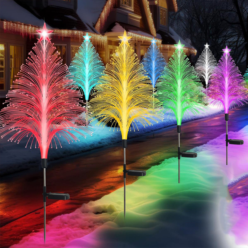 Solar Pentagram Christmas Tree Pentagram Jellyfish Star Moon Jellyfish Garden Lawn Lights Yard Lights Landscape Lights Decorative Lights