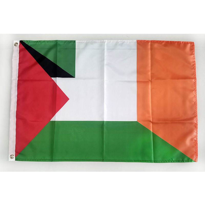 Ireland Palestine Friendship Friendly Joined Flag 3*5ft (90cm*150cm) Polyester Banner Decoration flying home & garden flag