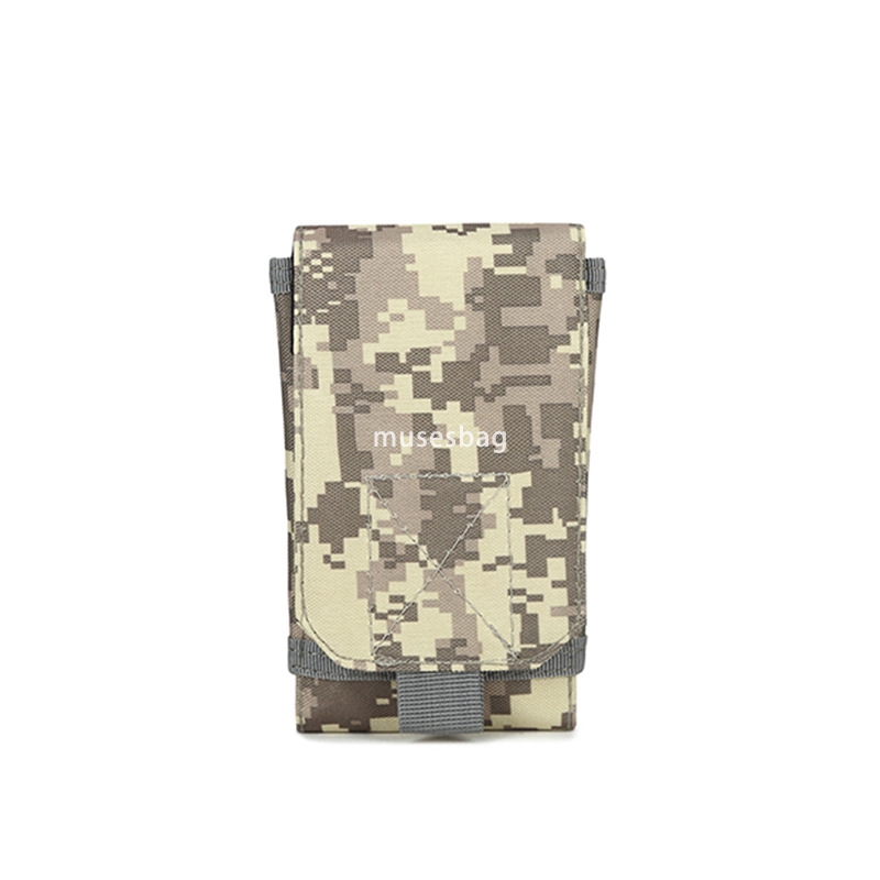 New high quality Oxford Sports outdoor camouflage mobile phone bag portable tactical waist pack accessories direct sales