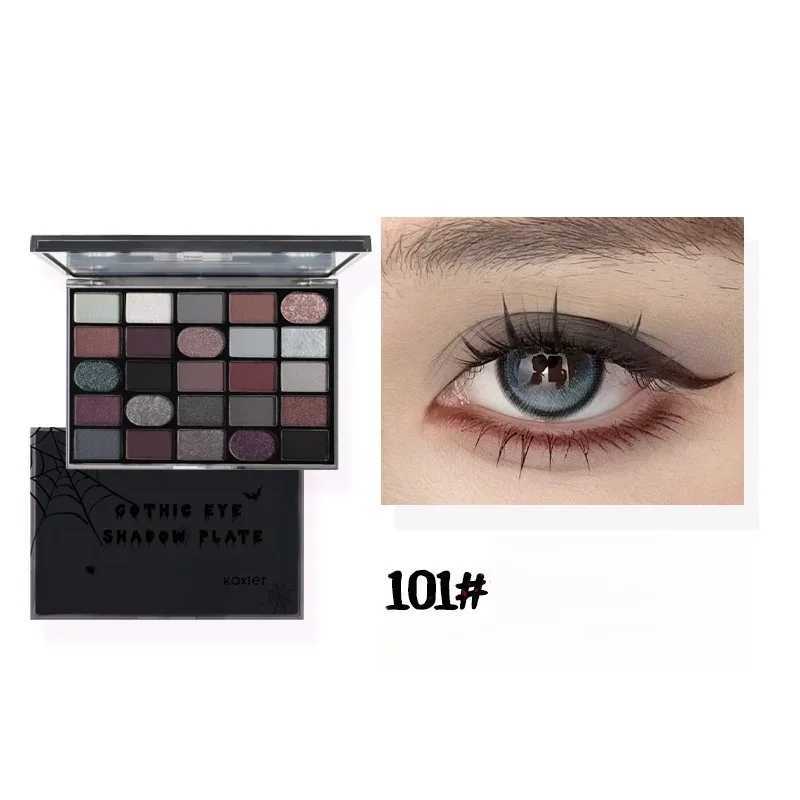 Black Smoky Eyeshadow Makeup Palette Dark Grey Smokey Eyeshadow for Goth Makeup Glitter Eye Makeup Palette Pigments Eye Shadow W250520