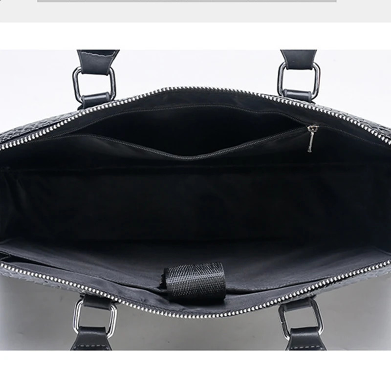 free shipping Print Handbag Alligator print Briefcase Formal Business Portfolio PU Leather Men Shoulder Bag 14in laptop bag