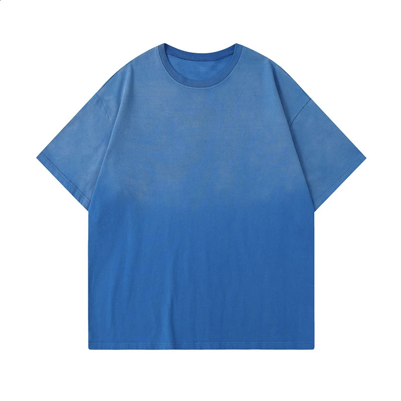 NXXTRESS Acid Washed to Make Old Tie Dye T Shirt Man Vintage Cotton T shirts Streetwear Soft Tees Girl Loose Short Sleeve Tops 240724