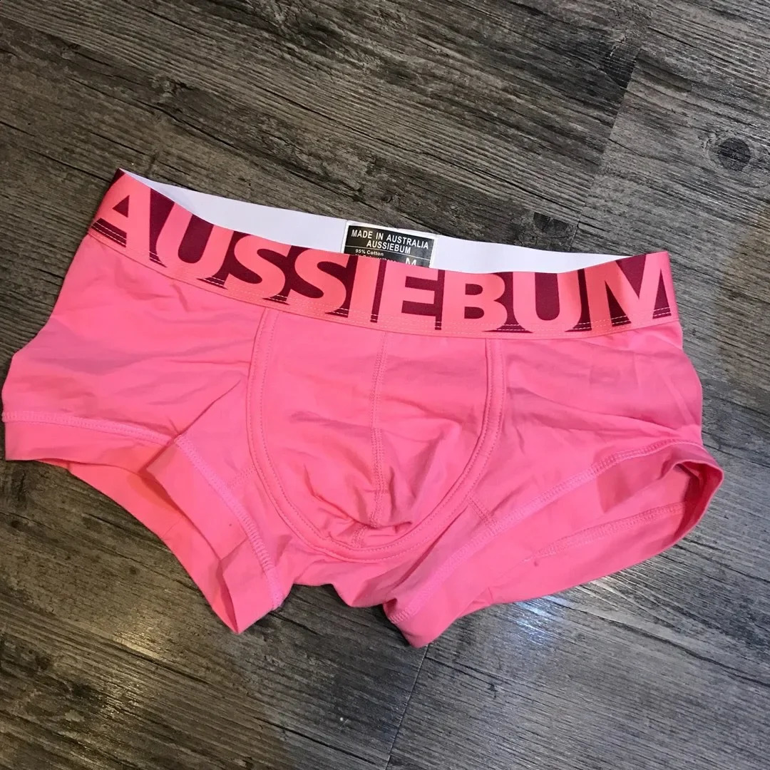 Aussieebum wide brown candy colored mens underwear square corner boxing breathable elastic fiber 240724