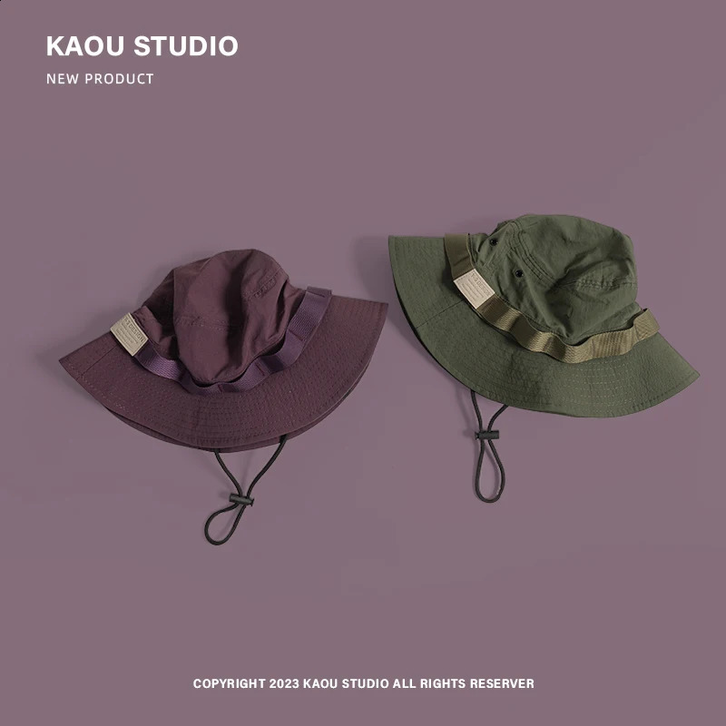 Spring and Summer Outdoor Quick Drying Fisherman Hat Womens Fashion Mens Camping Basin Hat Hiking Travel Bucket Hat 240710