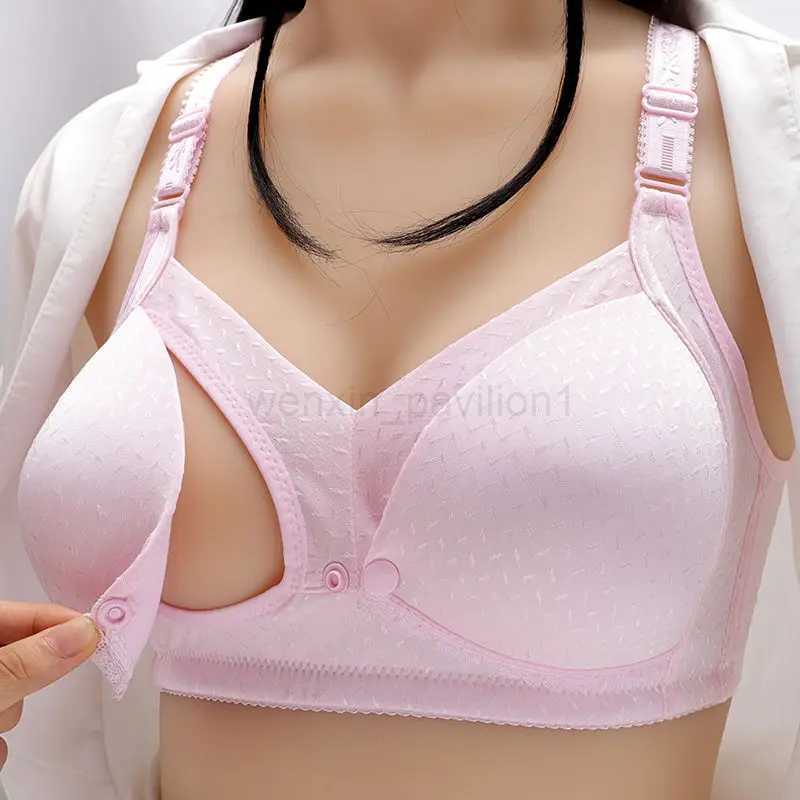 Plus Size Breastfeeding Maternity Nursing Bra Feeding Underwear For Pregnant Women Silk BraXJ240724