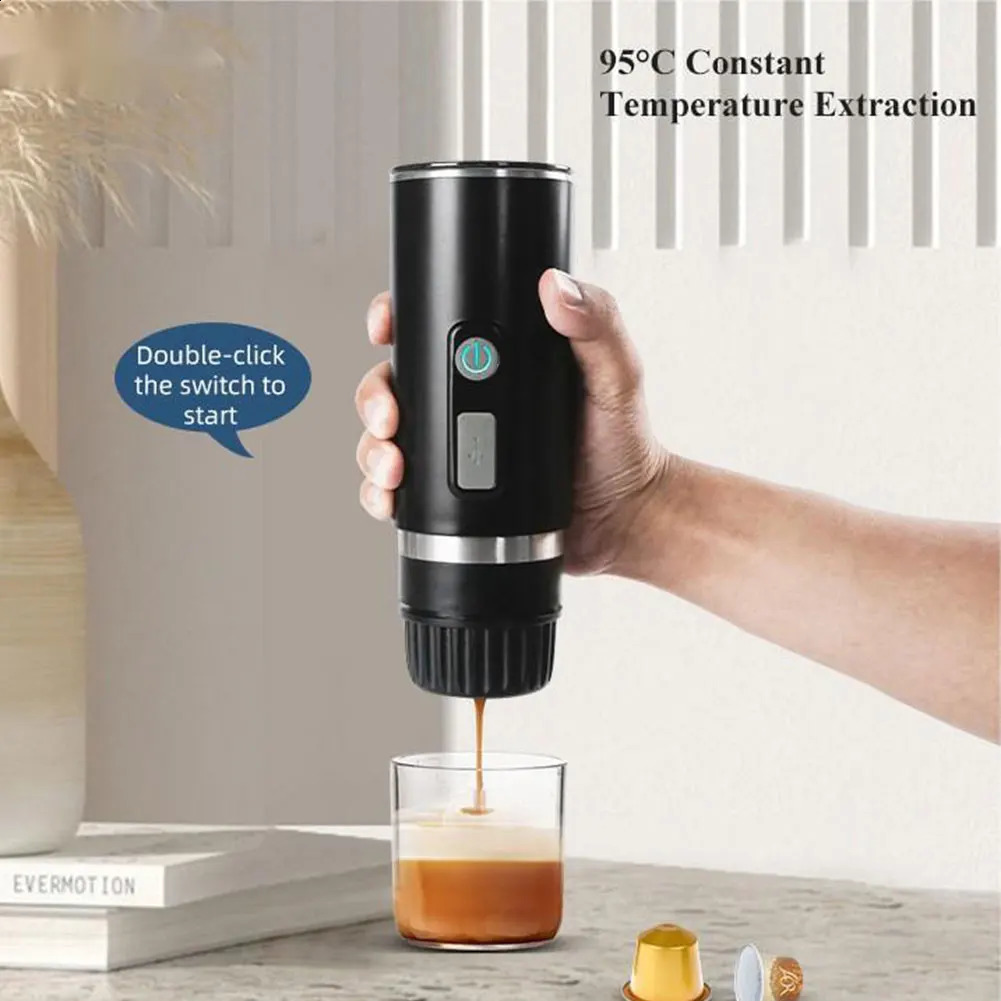 3 in 1 Portable Coffee Maker Fast Charging Electric Italian Coffee Machine Outdoor Travel Coffee Mixer for Nespresso Accessories 240724