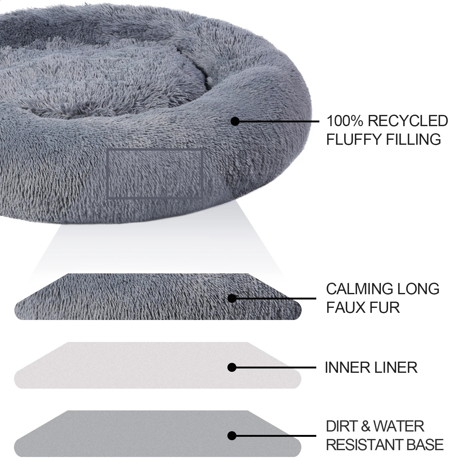 King Dog Bed Sofa Basket Beds Fun Washable Removable House Long Luxe Plush Outdoor Large Pet Cat Warm Mat 240722