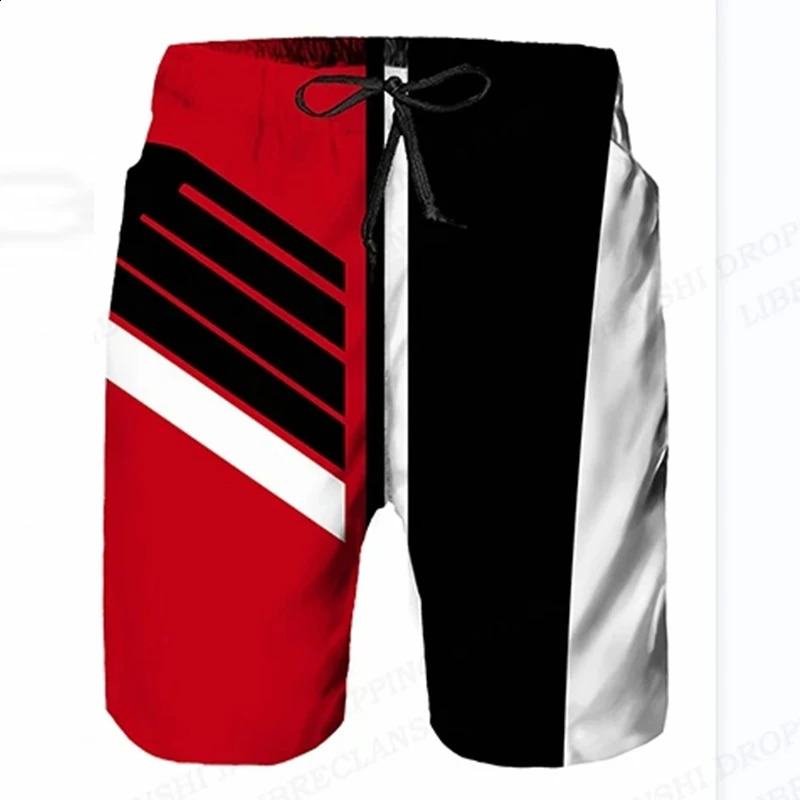 Minimalist printed summer mens shorts quick dry swimming motorcycle racing outdoor casual beach trend style 240724
