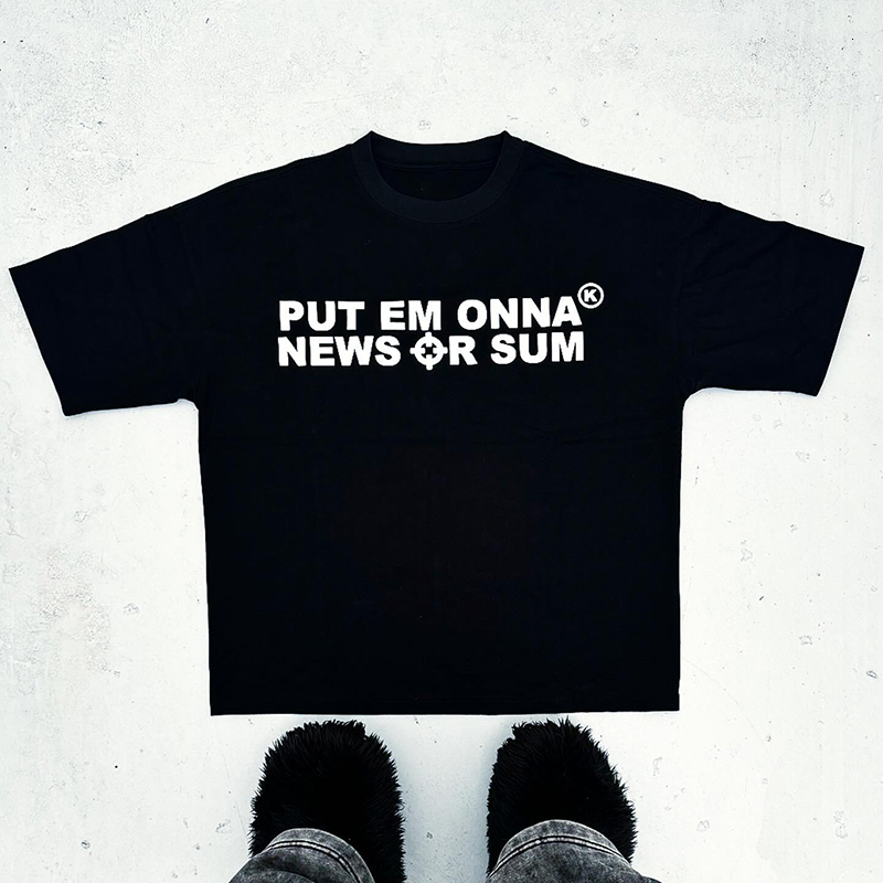Vintage letter Printing T-shirt Short sleeve punk Y2k Streetwear Hip Hop Gothic Grunge cotton Fashion black Trash Mens clothing 240819