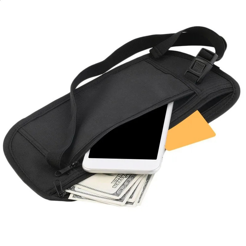 Invisible Travel Waist Packs Pouch for Passport Money Belt Bag Hidden Security Wallet Gift Travel Bag Chest Pack Money Waist Bag 240723