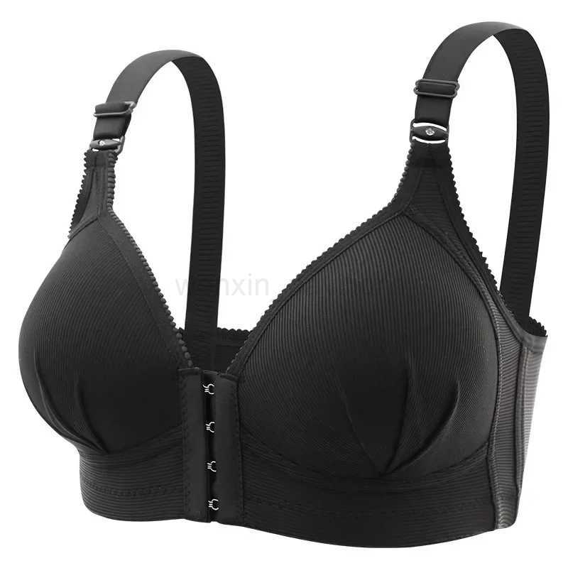 New Front Button Breastfeeding Bra without Steel Ring Thin Size Comfortable and Traceless Pregnant Womens BraXJ240724