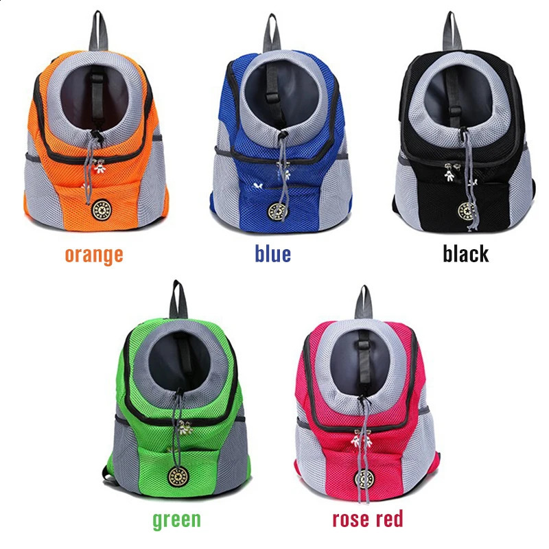 Dog Pet Backpack Travel Bag Front Pack Breathable Adjustable with Safety Reflective Strips for Hiking Outdoor Cats 240724 - view 3