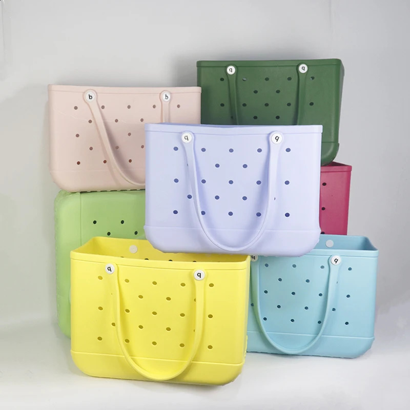 Wholesale Womens Tote Bags Eva Fashion Waterproof Large Bag Silicone Beach Bogg High Quality For Women 240809 w250417