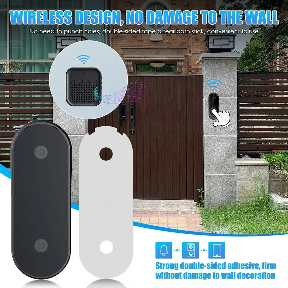 Wireless bundled doorbell with camera smart home WIFI high-definition outdoor mobile phone camera security video intercom night vision 241019