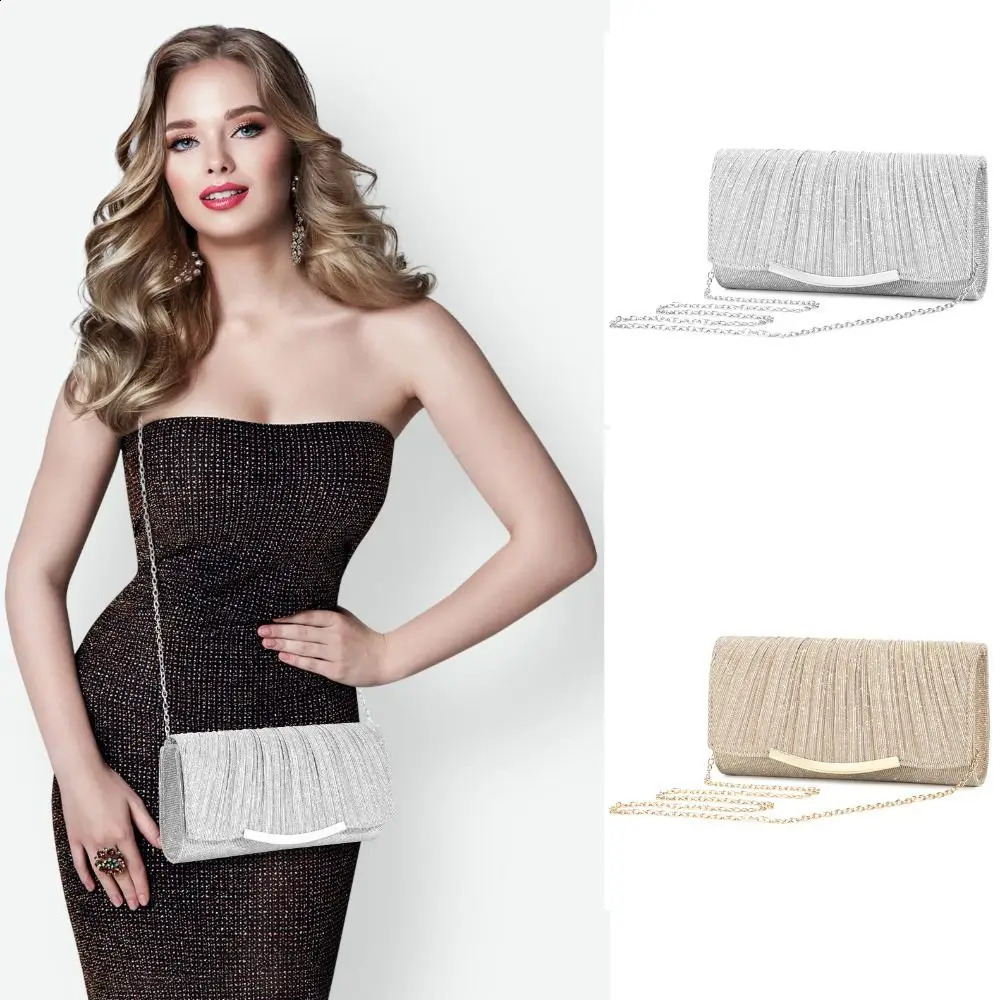 Polyester Messenger Handbag Plain Solid Color Flap Wedding Bag Women Envelope Lady Evening Bag Women 240813