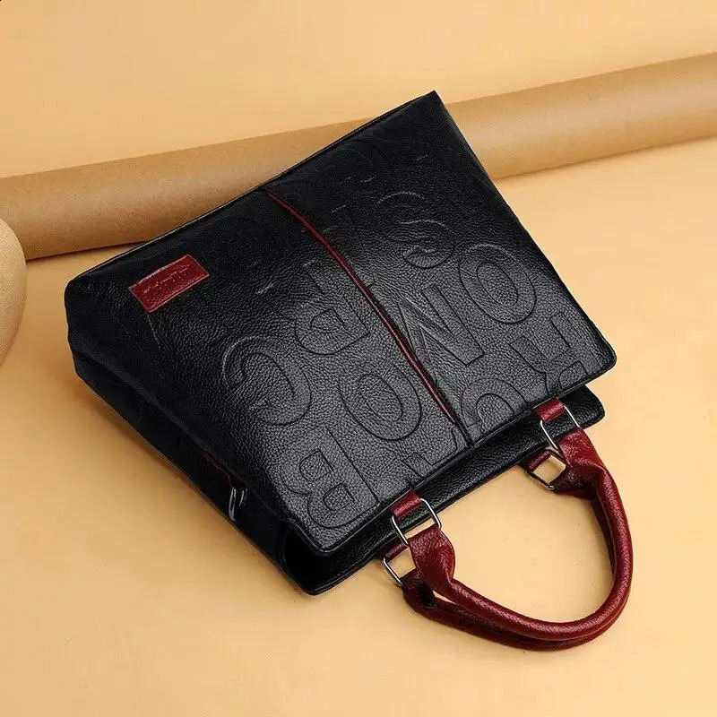 PU Leather Casual Crossbody Bags for Women Ladies Tote Handbag Female Large Capacity Travel Shoulder Bag 240820