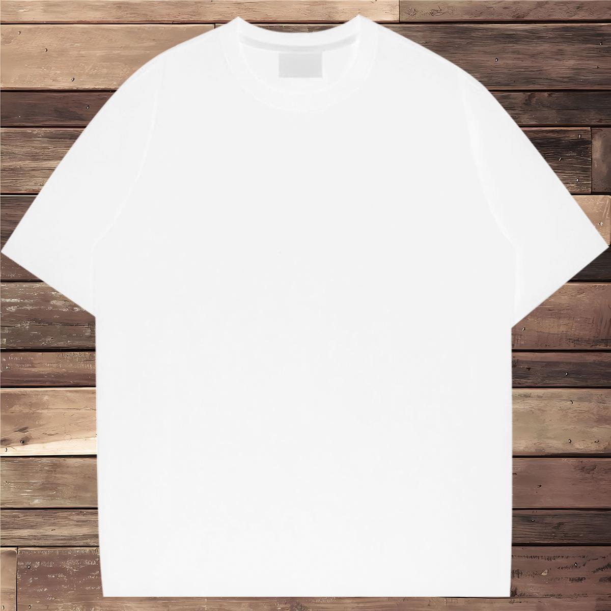 Man T Shirts 230g 100% Cotton Geometric line Home Outdoor Round Neck Short Sleeve Graphic Men Clothes T-Shirt 2024 DIY Loose Wear