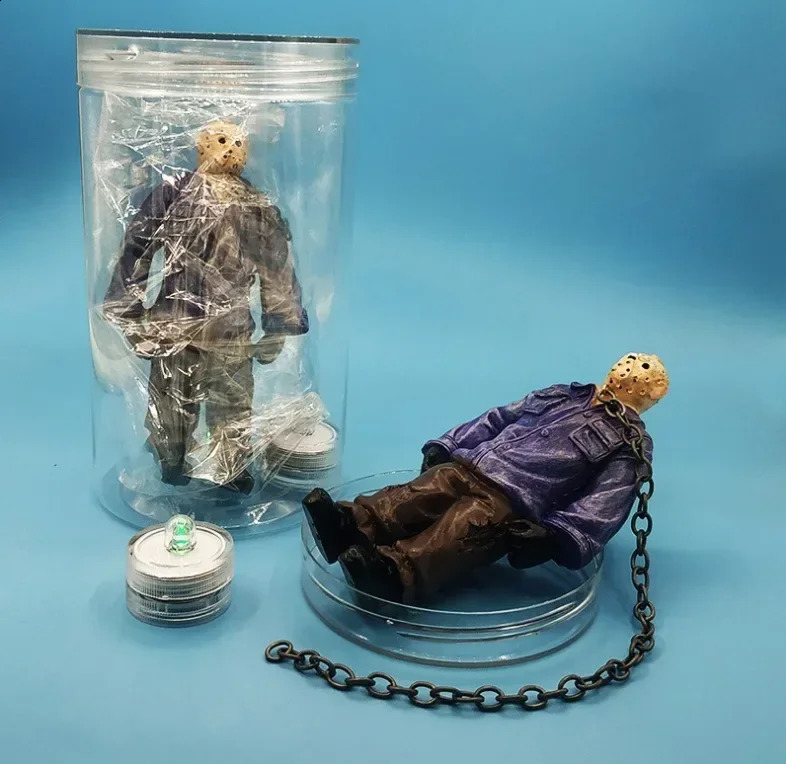 Jason Voorhees Collector Water Lamp Friday The 13th Part 6 Jason Lives Horror Figurine Halloween Souvenir Night Light Home Decor 240718