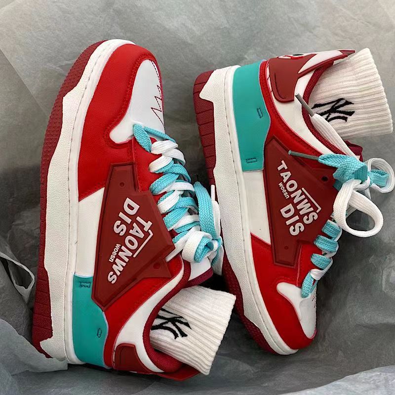 Men's and women's contrasting casual training shoes