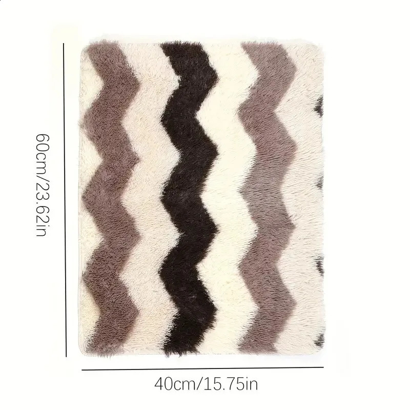 Plush Striped Fuzzy Rugs Fluffy Carpet for Kids Room Living Room Soft Shaggy Nursery Rug Furry Floor Carpet Modern Decor Cute 240723