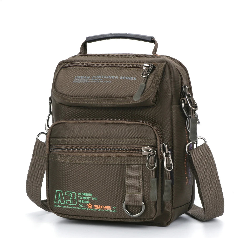 3707 Men Messenger Running Bags Casual Multifunction Small Travel Waterproof Shoulder Waist Packs Military Crossbody 240723