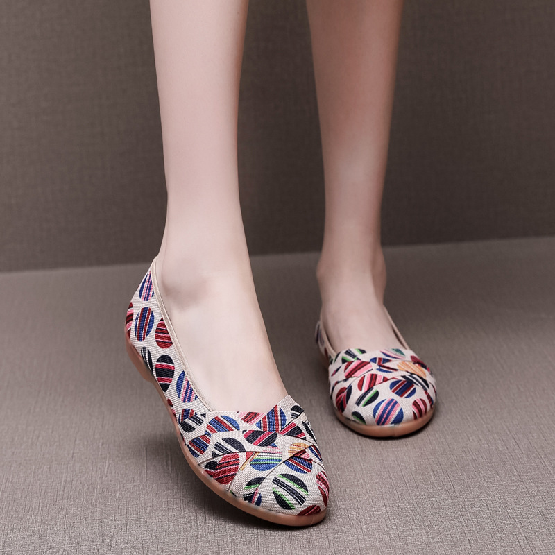 New Women Ddmysports S Cloth One Foot Canvas Cow Tendon Sole Single Shoes Anti Slip Outdoor Shoes ole ingle hoes lip hoes