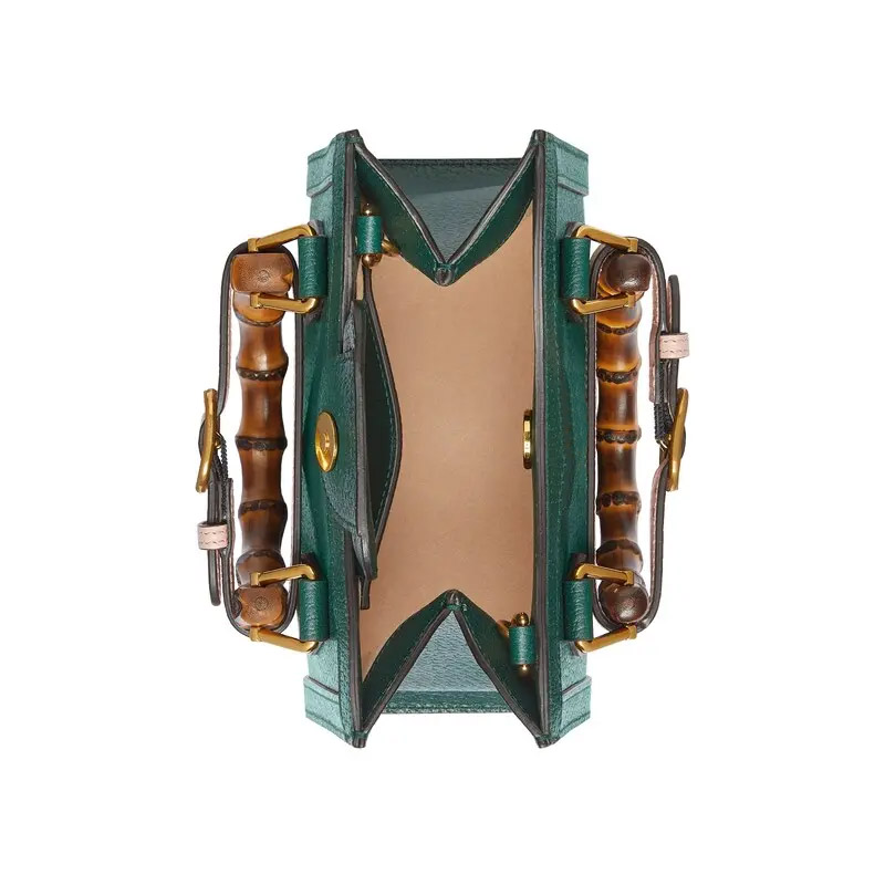 Handbag Women's Shoulder Bag Made of Genuine Leather Material, Bamboo Handle, Magnet Buckle Opening and Closing Method, Super Large Capacity