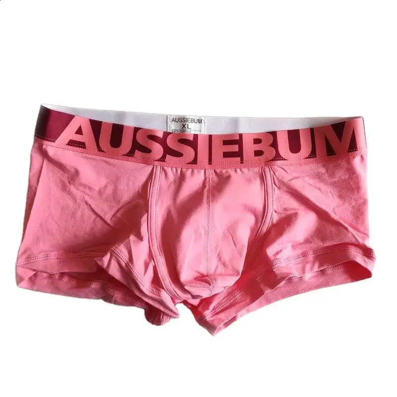 Aussieebum wide brown candy colored mens underwear square corner boxing breathable elastic fiber 240724